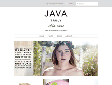 Tablet Screenshot of javaskincare.com
